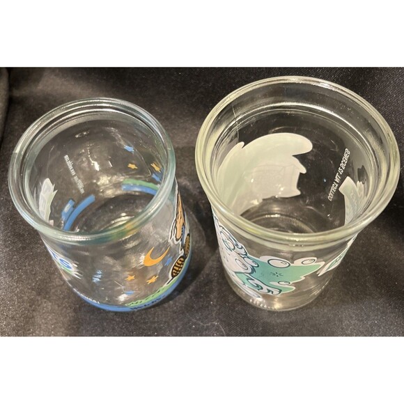 Set of 2 Welchs VTG 1994 Looney Tunes & 2001 Peanuts Jelly Jars Drinking Glasses - Picture 5 of 10